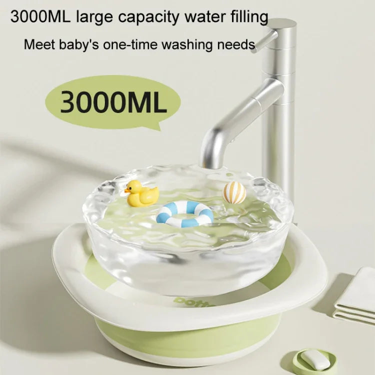 子供用折りたたみ洗面器 新生児用携帯厚手プラスチック洗面器
