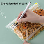 家庭用食品密封保存袋 冷蔵庫用ジッパーフレッシュポケット、中サイズ20枚/箱、大サイズ15枚/箱