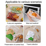 家庭用食品密封保存袋 冷蔵庫用ジッパーフレッシュポケット、中サイズ20枚/箱、大サイズ15枚/箱