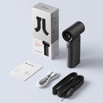 JisuLife Life9 高速ハンドヘルド小型ファン ミニポータブル USB充電式デスクトップ冷却電動ファン、3600mAh、5000mAh