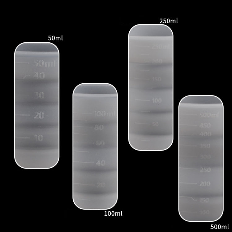 折りたたみDIYエポキシ計量カップ シリコーン型 キャンドル石膏接着剤混合カップ、5個50ml、5個100ml、2個250ml、2個500ml