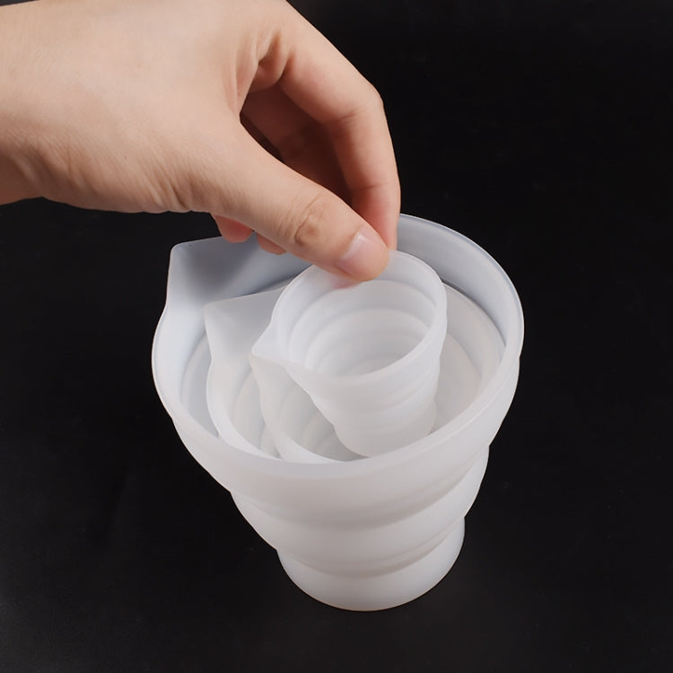 折りたたみDIYエポキシ計量カップ シリコーン型 キャンドル石膏接着剤混合カップ、5個50ml、5個100ml、2個250ml、2個500ml