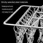 スクエア靴下乾燥ハンガー ステンレス製多機能防風乾燥ラック、24x30cm 20クリップ、35x27cm 30クリップ、35x27cm 40クリップ、40x30cm 40クリップ、40x25cm 50クリップ、40x25cm 60クリップ