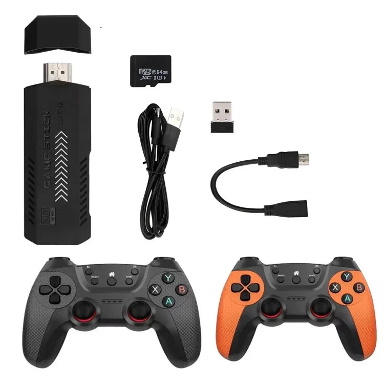 X2 Ultra ビデオゲームスティックコンソール 2.4Gダブルワイヤレスコントローラー付き、64GB、128GB、256GB