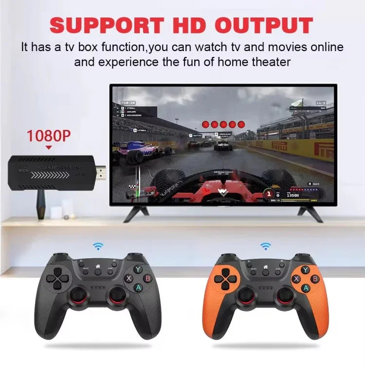 X2 Ultra ビデオゲームスティックコンソール 2.4Gダブルワイヤレスコントローラー付き、64GB、128GB、256GB