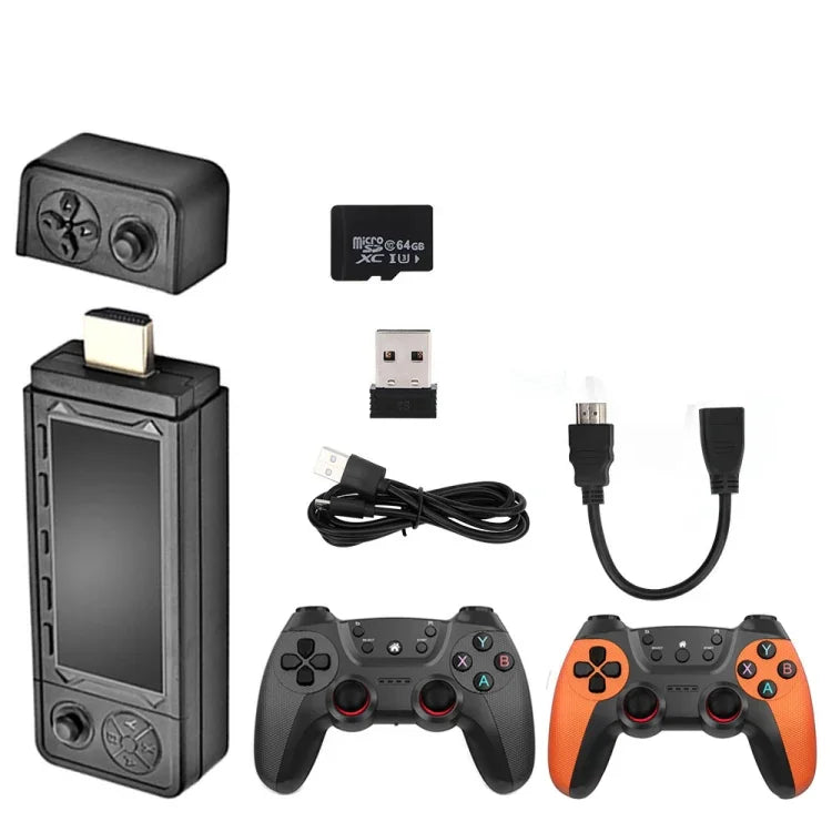 X9 Ultra ビデオゲームスティックコンソール 2.4Gダブルワイヤレスコントローラー付き、64GB 37000+ゲーム、128GB 42000+ゲーム、256GB 60000+ゲーム
