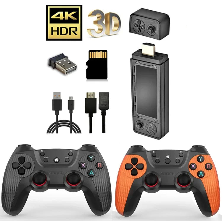 X9 Ultra ビデオゲームスティックコンソール 2.4Gダブルワイヤレスコントローラー付き、64GB 37000+ゲーム、128GB 42000+ゲーム、256GB 60000+ゲーム
