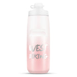 WEST BIKING 750ML 自転車用ウォーターボトル ポータブル アウトドア サイクリング用水筒、ホワイトピンクグラデーション、ブラックグレーグラデーション、ブルーグラデーション、ダークグリーングラデーション、グリーンピンクグラデーション、イエローグリーングラデーション、ブラックグリーングラデーション、ブラックレッドグラデーション