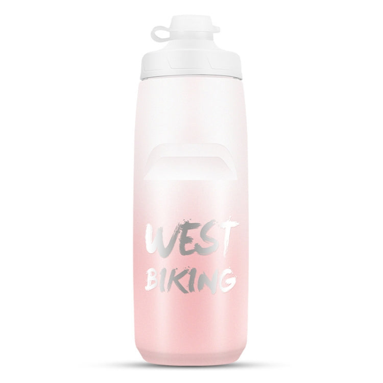 WEST BIKING 750ML 自転車用ウォーターボトル ポータブル アウトドア サイクリング用水筒、ホワイトピンクグラデーション、ブラックグレーグラデーション、ブルーグラデーション、ダークグリーングラデーション、グリーンピンクグラデーション、イエローグリーングラデーション、ブラックグリーングラデーション、ブラックレッドグラデーション