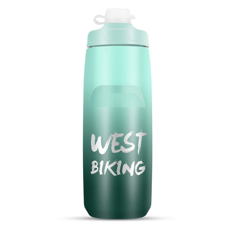 WEST BIKING 750ML 自転車用ウォーターボトル ポータブル アウトドア サイクリング用水筒、ホワイトピンクグラデーション、ブラックグレーグラデーション、ブルーグラデーション、ダークグリーングラデーション、グリーンピンクグラデーション、イエローグリーングラデーション、ブラックグリーングラデーション、ブラックレッドグラデーション