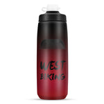 WEST BIKING 750ML 自転車用ウォーターボトル ポータブル アウトドア サイクリング用水筒、ホワイトピンクグラデーション、ブラックグレーグラデーション、ブルーグラデーション、ダークグリーングラデーション、グリーンピンクグラデーション、イエローグリーングラデーション、ブラックグリーングラデーション、ブラックレッドグラデーション