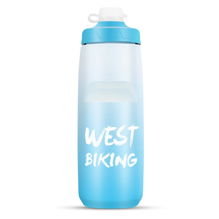 WEST BIKING 750ML 自転車用ウォーターボトル ポータブル アウトドア サイクリング用水筒、ホワイトピンクグラデーション、ブラックグレーグラデーション、ブルーグラデーション、ダークグリーングラデーション、グリーンピンクグラデーション、イエローグリーングラデーション、ブラックグリーングラデーション、ブラックレッドグラデーション