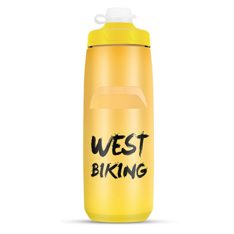 WEST BIKING 750ML 自転車用ウォーターボトル ポータブル アウトドア サイクリング用水筒、ホワイトピンクグラデーション、ブラックグレーグラデーション、ブルーグラデーション、ダークグリーングラデーション、グリーンピンクグラデーション、イエローグリーングラデーション、ブラックグリーングラデーション、ブラックレッドグラデーション