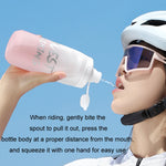 WEST BIKING 620ML 自転車用ウォーターボトル ポータブル アウトドア サイクリング用水筒、ホワイトピンクグラデーション、ブラックグレーグラデーション、ブルーグラデーション、ダークグリーングラデーション、グリーンピンクグラデーション、イエローグリーングラデーション、ブラックグリーングラデーション、ブラックレッドグラデーション