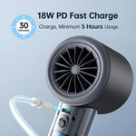 JisuLife FA53 Pro 1 高速パワフル冷却ハンドヘルド小型ファン ミニポータブルUSB充電式デスクトップファン