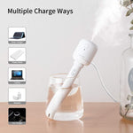 JisuLife JB07 ワイヤレス ハイミスト ポータブル加湿器、タンクなし、ホワイト 1100mAh、ホワイト 2200mAh