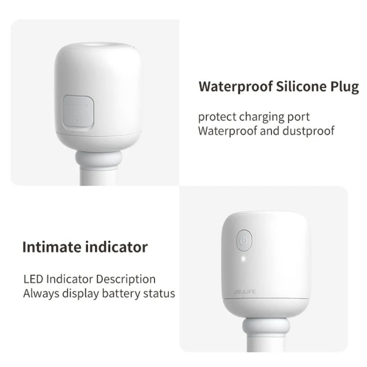 JisuLife JB07 ワイヤレス ハイミスト ポータブル加湿器、タンクなし、ホワイト 1100mAh、ホワイト 2200mAh