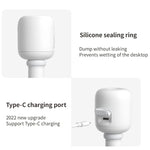 JisuLife JB07 ワイヤレス ハイミスト ポータブル加湿器、タンクなし、ホワイト 1100mAh、ホワイト 2200mAh