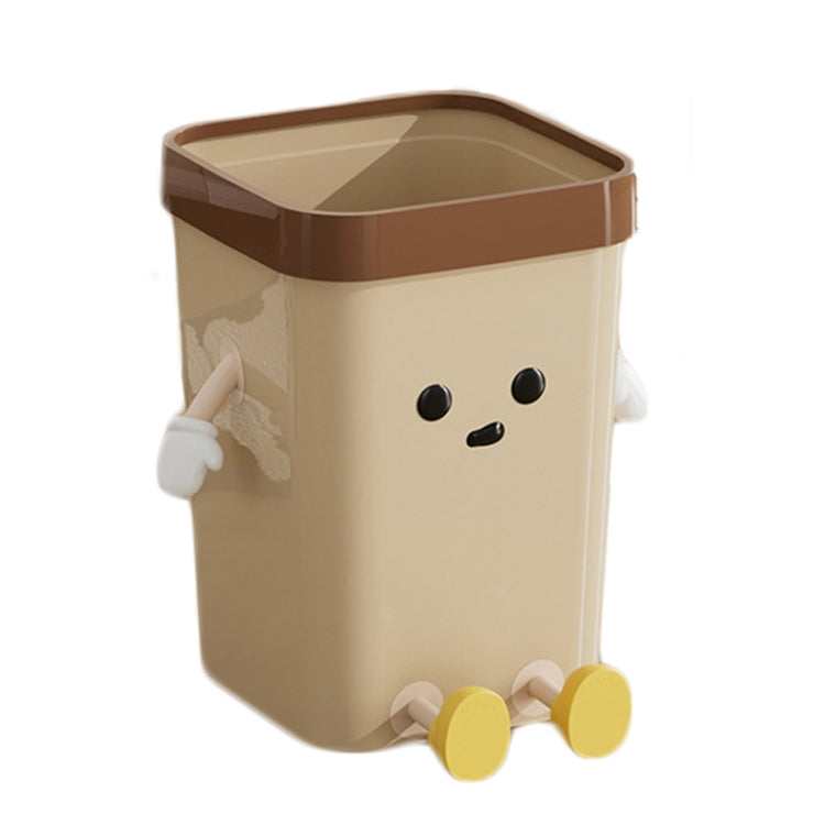 かわいいスクエアゴミ箱 家庭用リビングルーム浴室用ゴミ箱、7L立てホワイト、12L立てホワイト、16L立てホワイト、7L立てブラウン、12L立てブラウン、16L立てブラウン、7L座りホワイト、12L座りホワイト、16L座りホワイト