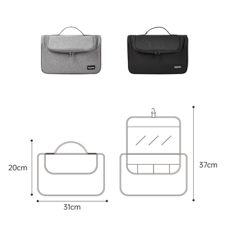 For Dyson Baona BN-DS002 Large Capacity Portable Handheld Hair Dryer Storage Bag with Hook