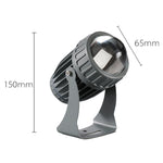 10W ワンビーム LEDスポットライト 屋外防水 照明 柱壁掛けライト リモコン付き 3色から選択、5色から選択