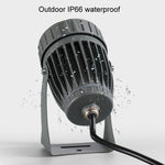 10W ワンビーム LEDスポットライト 屋外防水 照明 柱壁掛けライト リモコン付き 3色から選択、5色から選択