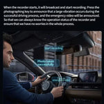 Mobile Phone WIFI Interconnection 2K Ultra-Clear Night Vision Hidden Driving Recorder, USB Short Line, Cigarette Lighter, Step-down Line