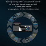 Mobile Phone WIFI Interconnection 2K Ultra-Clear Night Vision Hidden Driving Recorder, USB Short Line, Cigarette Lighter, Step-down Line