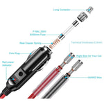 16AWG 15A 12V/24V Fused Cigarette Lighter Plug With Lead, 1pair
