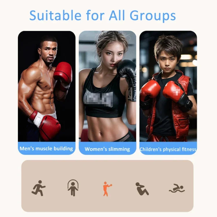 Bluetooth音楽ボクシングマシン カウント可能充電式フィットネス器具、手袋なし ピンク ブルー、大人用手袋付き ピンク ブルー、子供用手袋付き ピンク ブルー、大人＆子供用手袋付き ピンク ブルー、手袋なし ブルー、大人用手袋付き ブルー