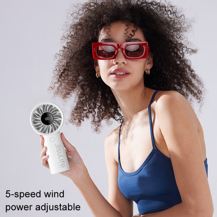 JisuLife Life4 ハンドヘルドポータブル小型充電式ファン 3600mAh グレー、3600mAh ブラック、3600mAh ピンク、5000mAh グレー、5000mAh ブラック、5000mAh ピンク
