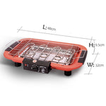 1800W 電気グリル ホーム BBQグリル、UKプラグ、UKプラグ レッド、UKプラグ ブラック