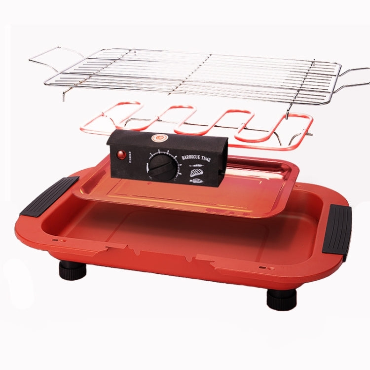1800W 電気グリル ホーム BBQグリル、UKプラグ、UKプラグ レッド、UKプラグ ブラック