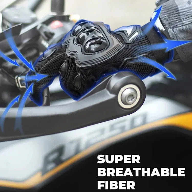 モーターサイクル用アウトドアライディング滑り止めタッチスクリーン対応日焼け止めグローブ, M, L, XL, XXL