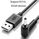 JINGHUA U550C USBからDC充電ケーブル 小型家電電源コード, 3.5mm, 5.5mm