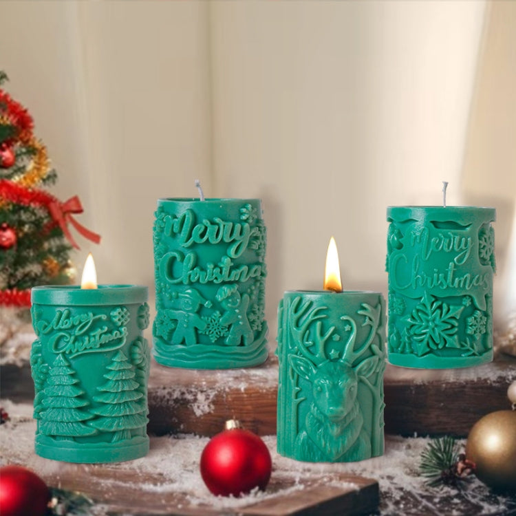 クリスマス アロマキャンドルシリンダー DIYシリコンモールド ZL-845、ZL-846、ZL-849、ZL-850