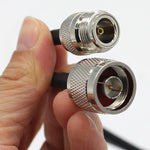 NオスからNメス RG58アダプターケーブル ラジオWiFi延長ケーブル, 0.5m, 1m, 3m, 5m, 10m