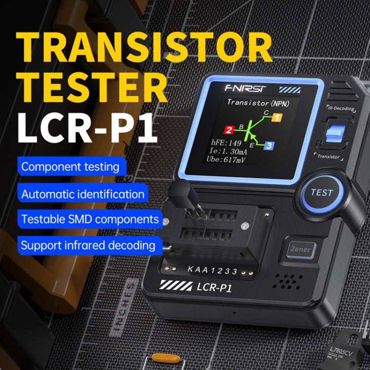 FNIRSI LCR-P1 トランジスタテスター 多機能電子部品検査ツール LCR-P1