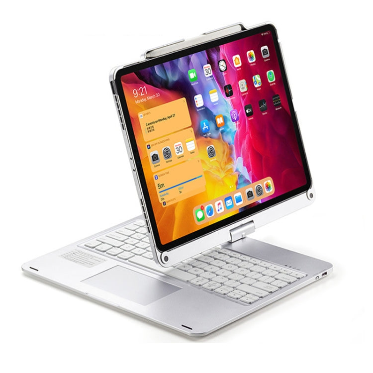 iPad Pro 12.9インチ 2022/2021/2020/2018用タブレットBluetoothタッチキーボード バックライト付き360度回転, iPad Pro 12.9インチ用