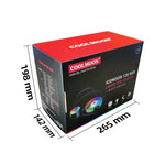 COOLMOON RGB120 5V ARGB一体型シングルローマルチプラットフォームCPUクーラー, RGB120