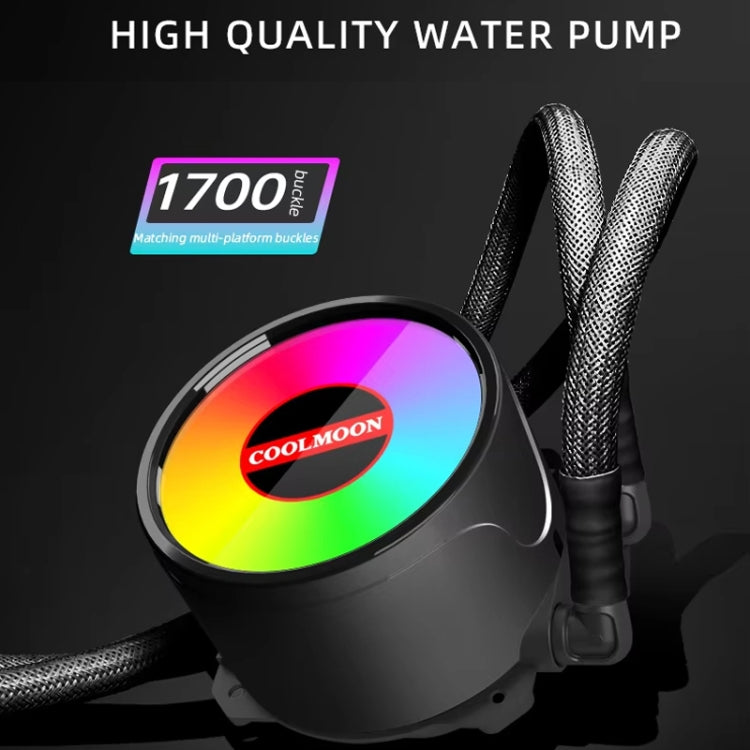 COOLMOON RGB120 5V ARGB一体型シングルローマルチプラットフォームCPUクーラー, RGB120