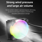 COOLMOON RGB120 5V ARGB一体型シングルローマルチプラットフォームCPUクーラー, RGB120