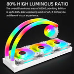 COOLMOON AS360 マジックダイヤモンドエディション コンピュータークーラー ARGB 水冷ライト一体型CPUラジエーター, AS360