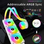 COOLMOON AS360 マジックダイヤモンドエディション コンピュータークーラー ARGB 水冷ライト一体型CPUラジエーター, AS360