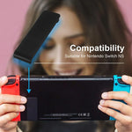 Nintendo Switchコンソール用交換用キックスタンドバックシェルホルダー 2個セット、ブラック、透明ホワイト、ホワイト、レッド、ブルー