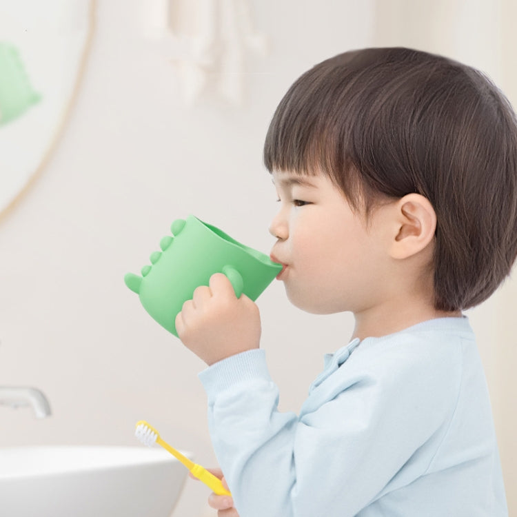 水飲みマグ ブラッシングカップ ベビー用 家庭用 かわいいカートゥーン 落下防止 エコフレンドリー 恐竜カップ