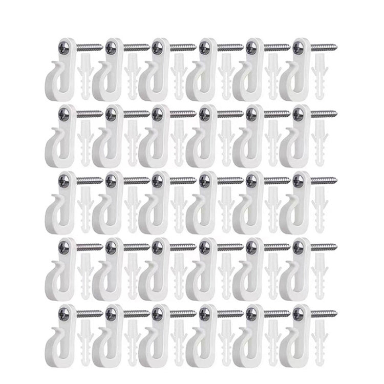 ホリデーライトハンガーフック フィリップスネジ付き ワイヤーとLEDライト用 10個/箱、20個/箱、30個/箱、45個/箱