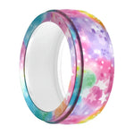 Samsung Galaxy Ring / Oura Ring用 シリコン伸縮プリントカバー 傷防止ケース, S, M