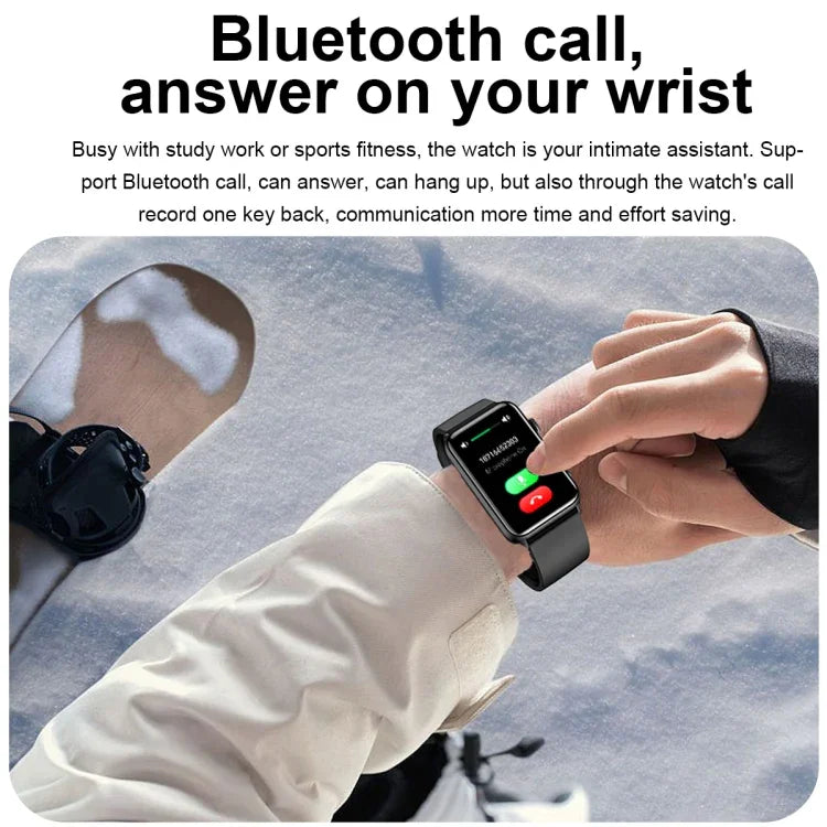 スマートウォッチリング ECG 体温 心拍数 血圧 健康 Bluetooth 通話対応ウォッチ、ブラックシリコン、レッドシリコン、ブルーシリコン、ブラックレザー、ブラウンレザー