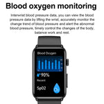 スマートウォッチリング ECG 体温 心拍数 血圧 健康 Bluetooth 通話対応ウォッチ、ブラックシリコン、レッドシリコン、ブルーシリコン、ブラックレザー、ブラウンレザー
